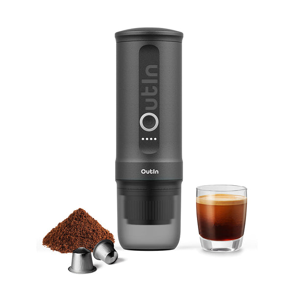 OutIn Traveler Nano Portable Espresso Machine Gift Set (Space Grey) - Monkeyboard Coffee