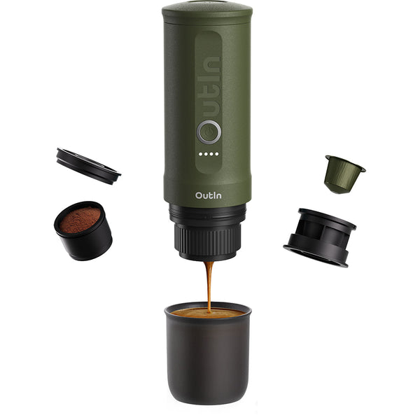 OutIn Nano Portable Espresso Machine (Forest Green) - Monkeyboard Coffee