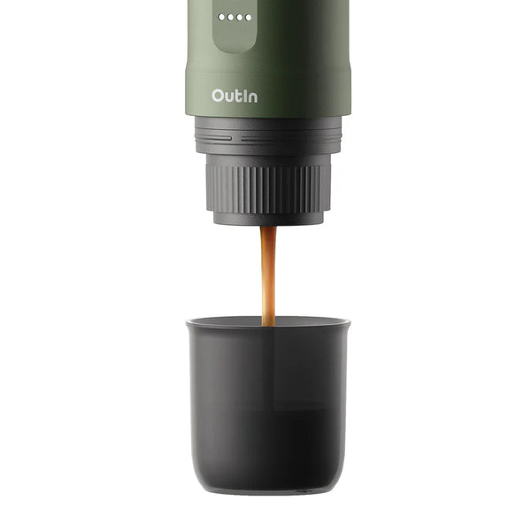 OutIn Nano Portable Espresso Machine (Forest Green) - Monkeyboard Coffee