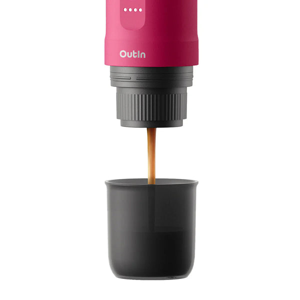 OutIn Nano Portable Espresso Machine (Fuchsia Pink) - Monkeyboard Coffee