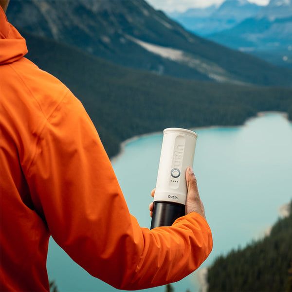 OutIn Nano Portable Espresso Machine (Pearl White) - Monkeyboard Coffee