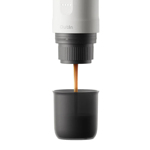 OutIn Nano Portable Espresso Machine (Pearl White) - Monkeyboard Coffee