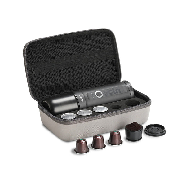 OutIn Traveler Nano Portable Espresso Machine Gift Set (Space Grey) - Monkeyboard Coffee