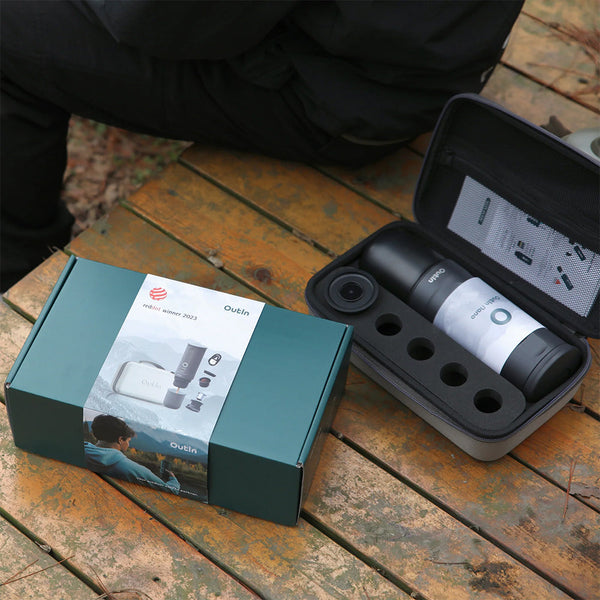 OutIn Traveler Nano Portable Espresso Machine Gift Set (Space Grey) - Monkeyboard Coffee