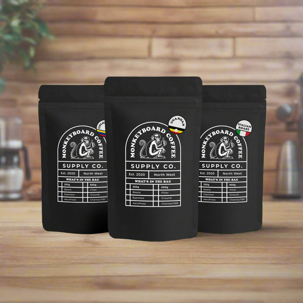 Taster Pack Beans 3 x 150g - Monkeyboard Coffee