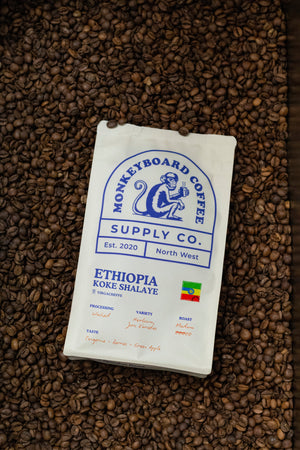 Monkeyboard Coffee selection with assorted bags of speciality coffee 