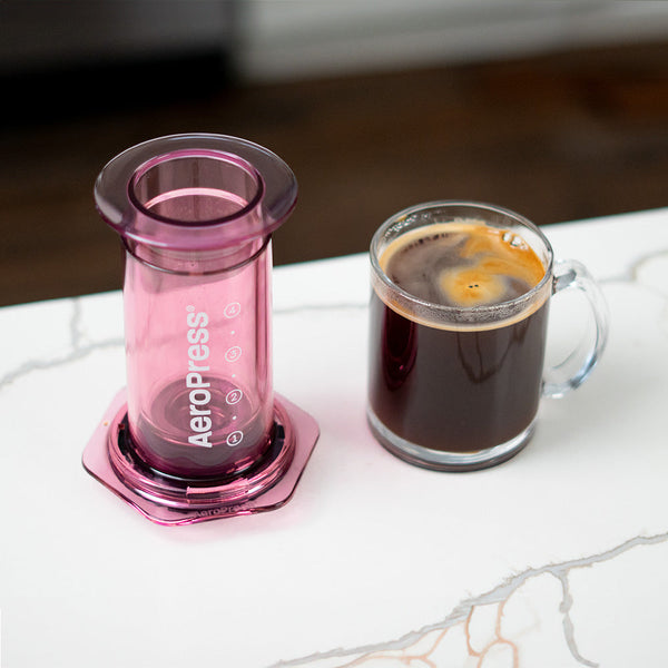 AeroPress Clear Coffee Maker (Pink) - Monkeyboard Coffee