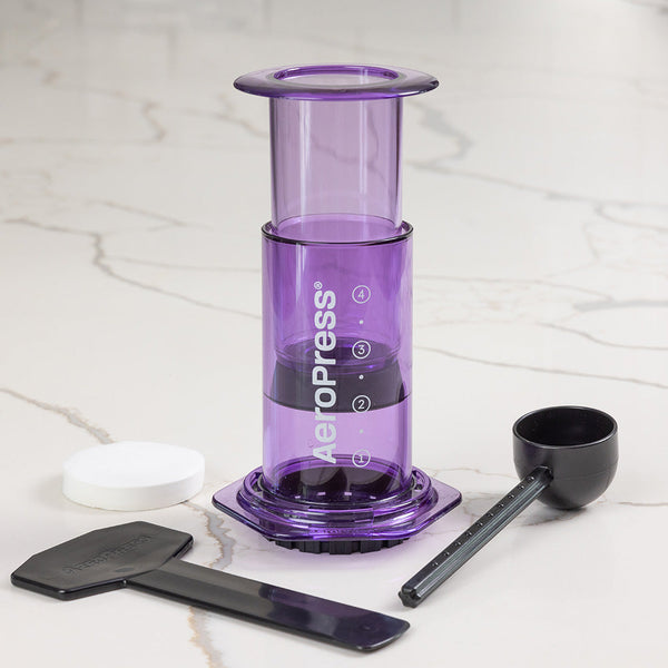 AeroPress Clear Coffee Maker (Purple) - Monkeyboard Coffee