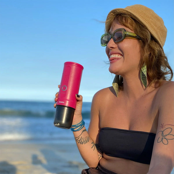 OutIn Nano Portable Espresso Machine (Fuchsia Pink) - Monkeyboard Coffee