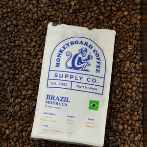 250gs ingle origin Brazil coffee, Peach, floral, Macadamia, Honey with a creamy finish