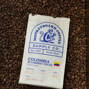 250g bag single origin Colombia coffee,Isabella grape juice, black tea, blueberry and honey.